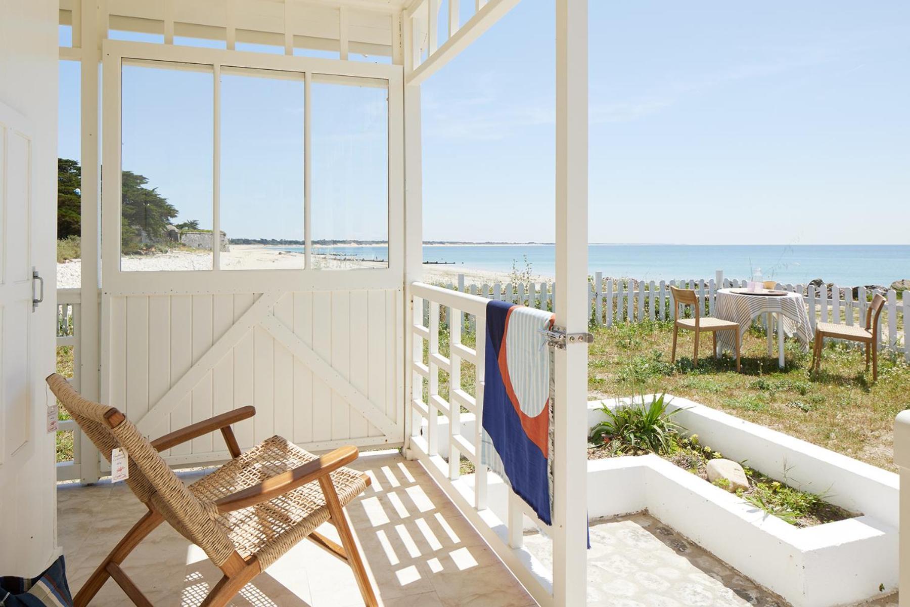 Maison Sur La Plage Avec Vue Mer Panoramique Le Martray Exterior foto
